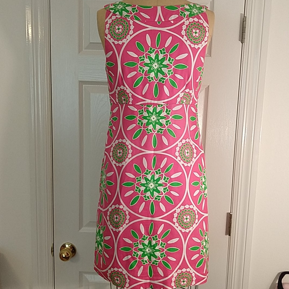 Lilly Pulitzer Silk Jacqueline Dress Sz. 8 - Picture 3 of 6